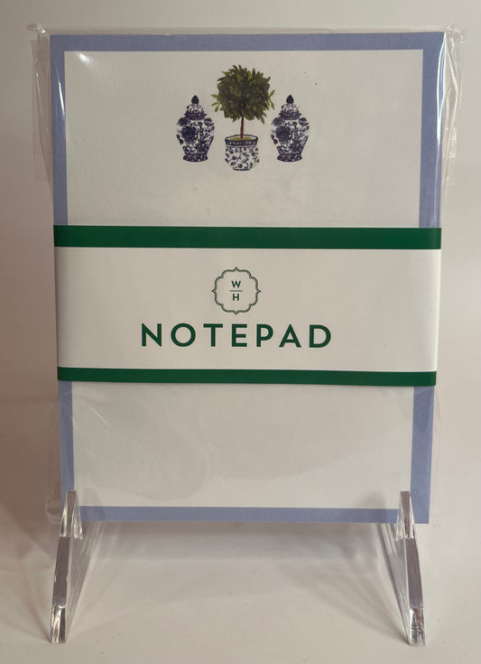 Chinoiserie Topiary Notepad