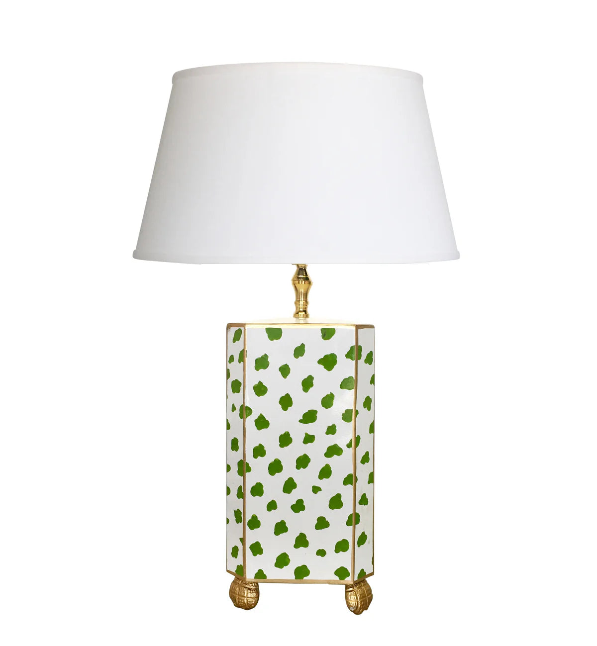 Dana Gibson Green Fleck Lamp