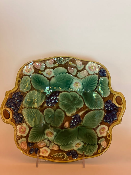 Majolica Pottery Serving Bowl